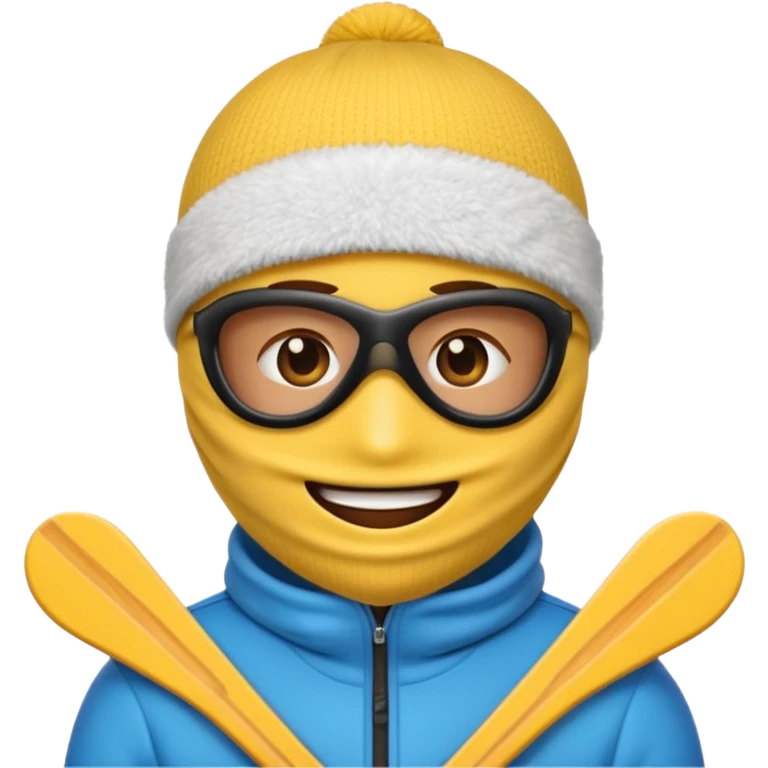 Emoji wearing ski mask emoji
