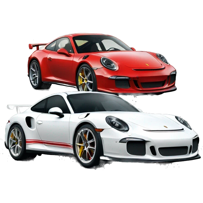 Porsche gt3 and Ferrari  emoji