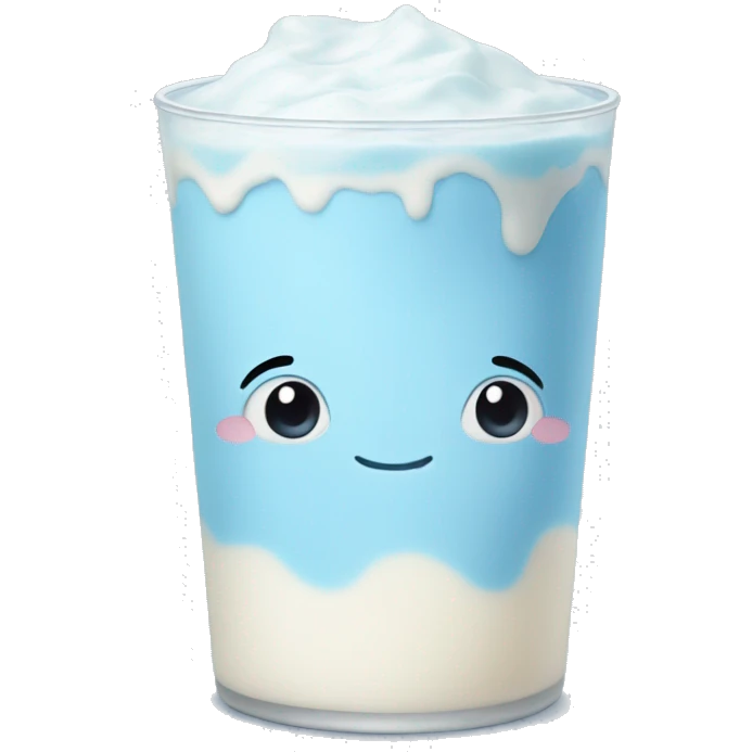 pastel blue milk emoji