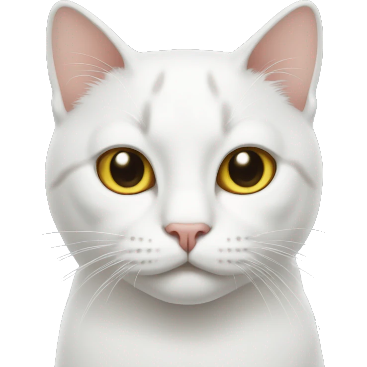 Cat white  emoji