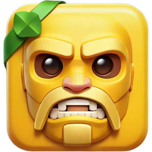 Clash of Clans aesthetic: Cinematic Playful Xbox Memory Card Portrait Emoji, rendered in a 3D vector-style similar to standard emojis with minimal shading and bold, simplified shapes. A compact, distinct form with signature details, softly glowing with a modern gaming energy charm. Simplified yet unmistakably iconic, highly detailed and consistent, glowing with a soft radiance and high shine. Stylized with a touch of next-gen innovation and a soft glowing outline, capturing the essence of a beloved gaming relic with a friendly, playful manner! emoji