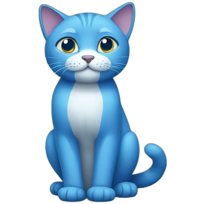 blue cat emoji