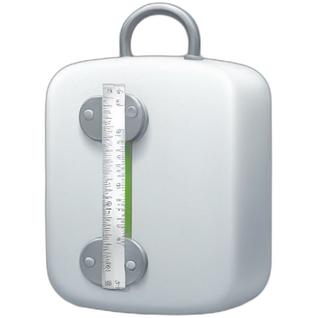 weight, measurement, white emoji