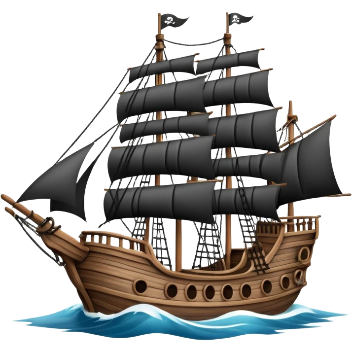 pirate ship for penguins emoji