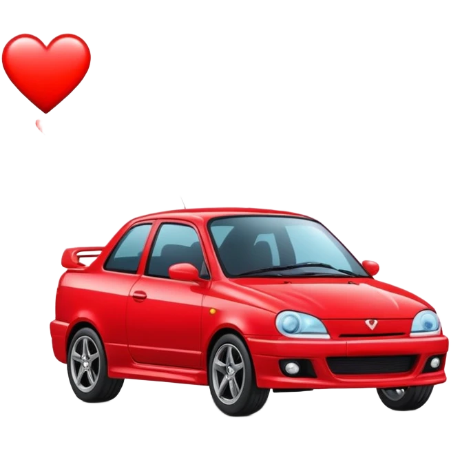 Voiture sport cœur  emoji