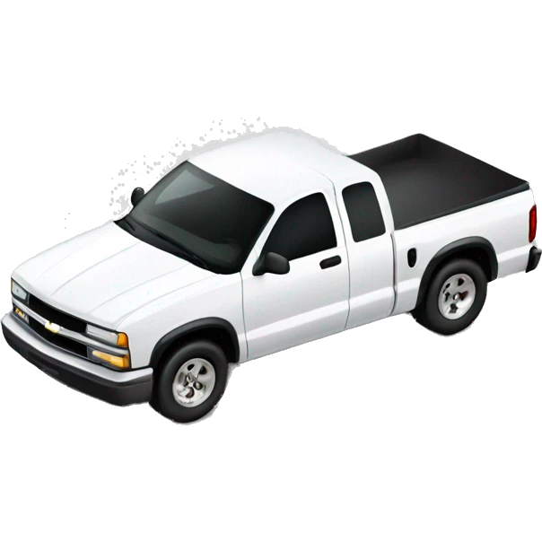 White Chevy s10 emoji