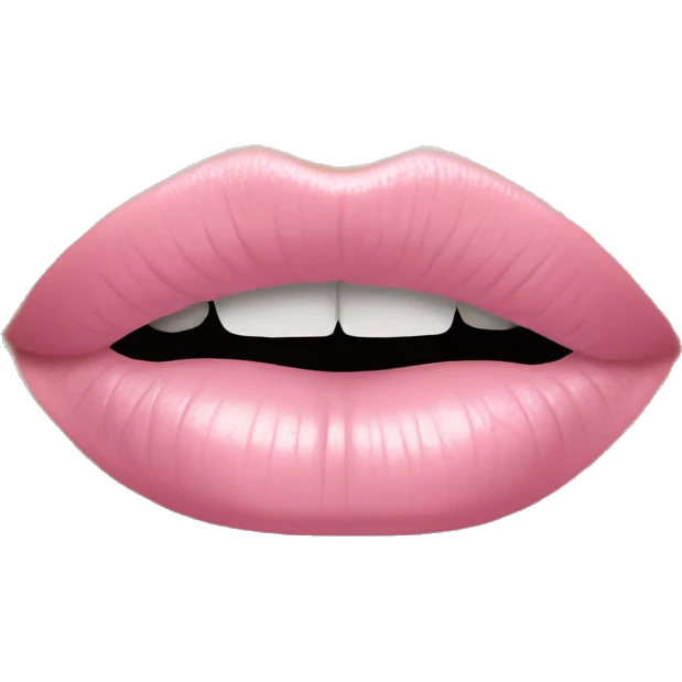 pastel pink lip emoji