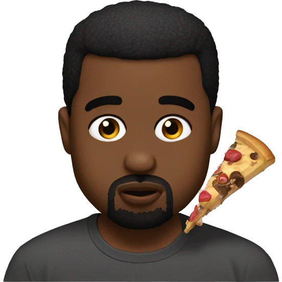 kanye west eating crumbl emoji