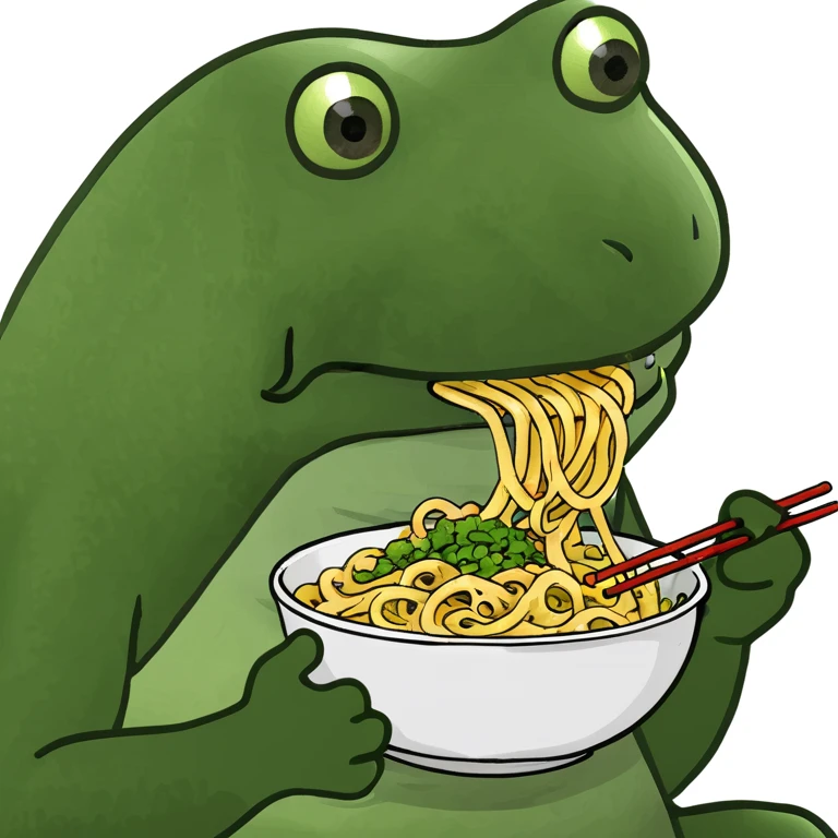bufo eating noodles emoji