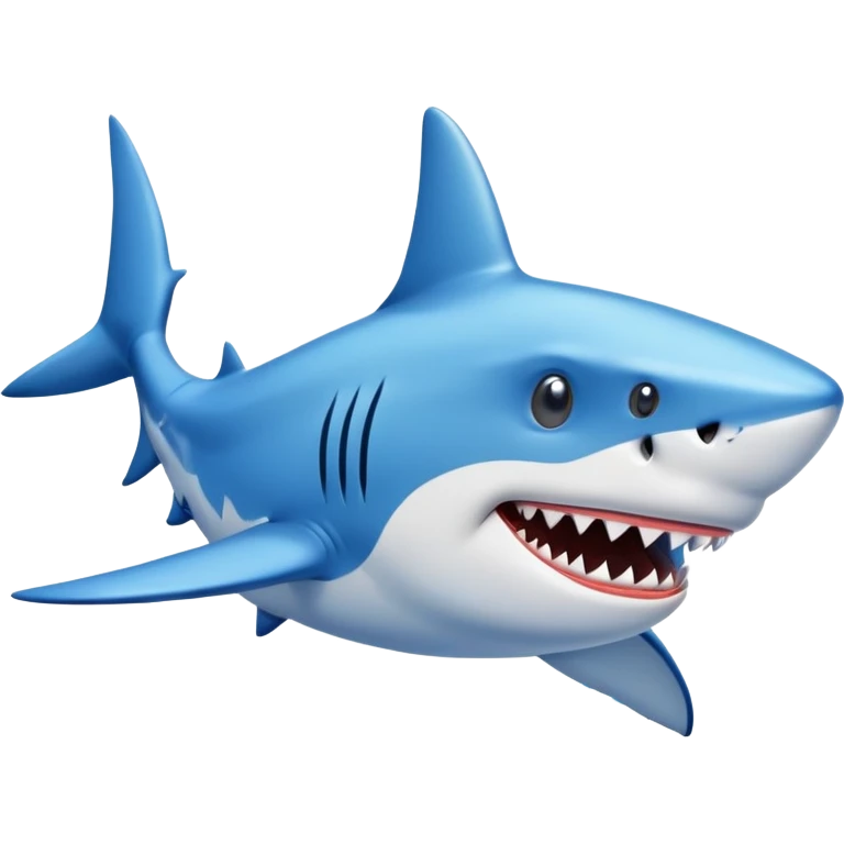 Shark with blue shoes emoji