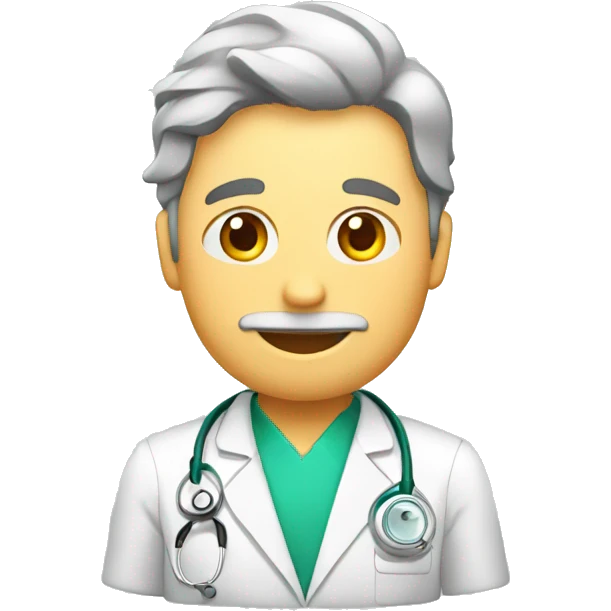 medico haciendo una ecografía  emoji