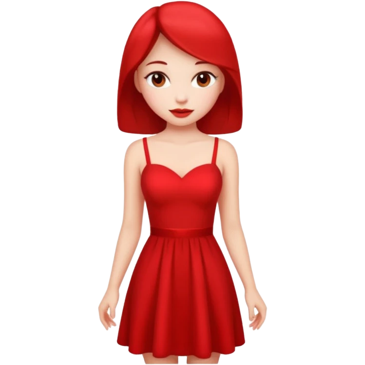Hot dress Girl Valentine emoji