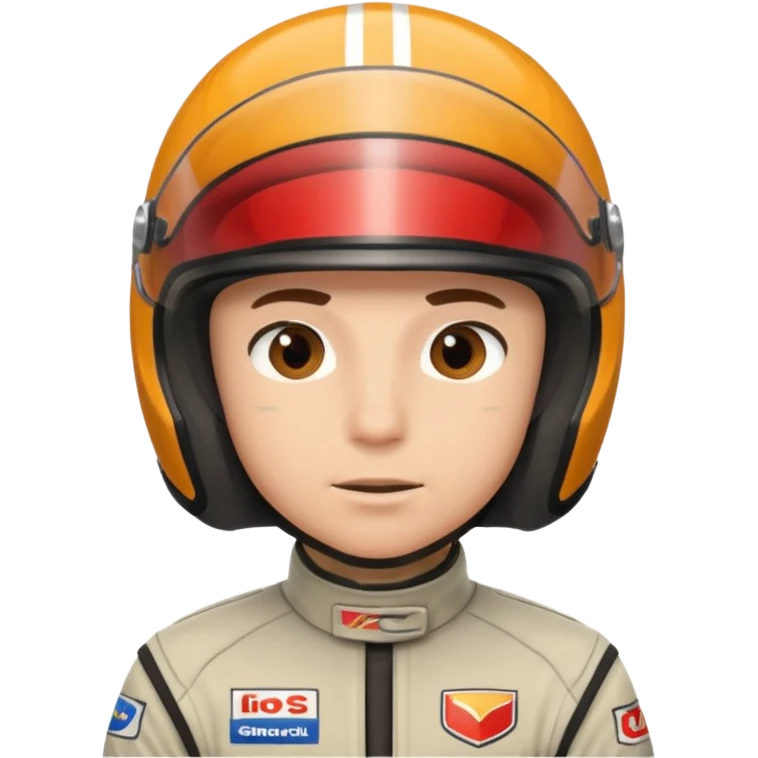 Race car driver emoji