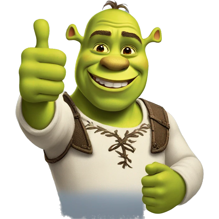 Shrek thumbs up emoji