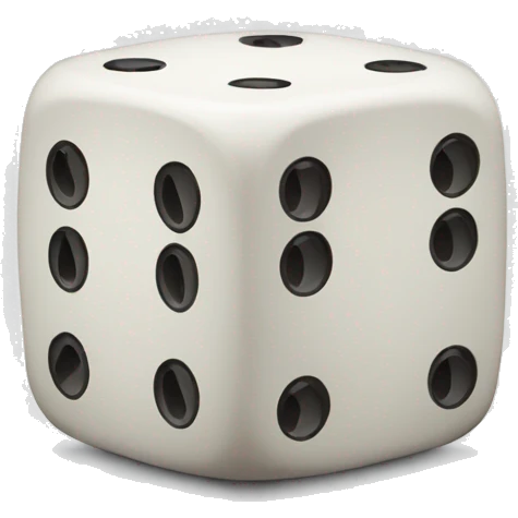dice one side 2 emoji