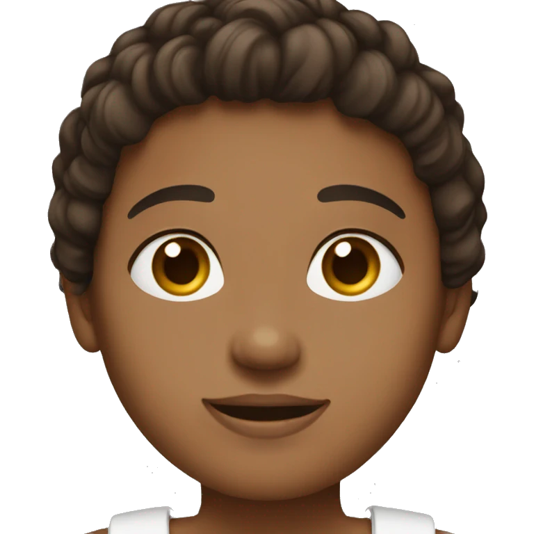 4c dark brown hair emoji