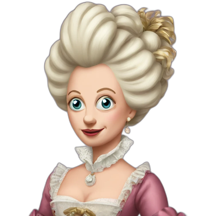 crazy eyes Marie Antoinette emoji