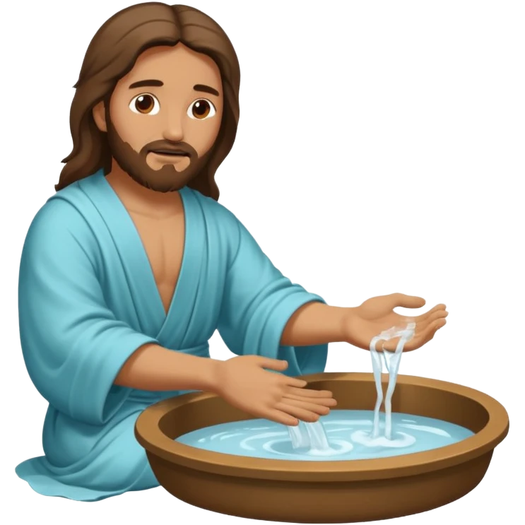 jESUS WASHING FEET emoji