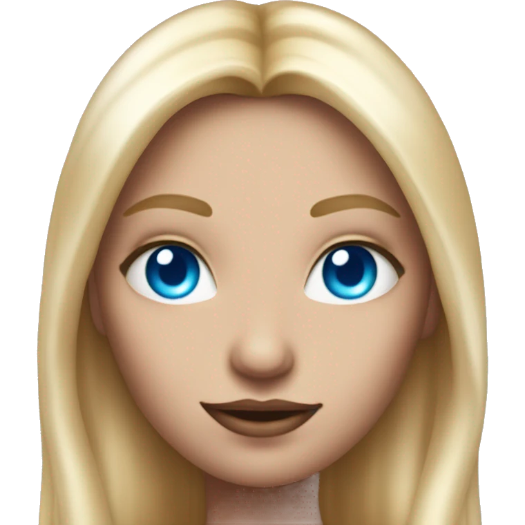 magical diva with thin pink andromedan face long blonde hair and blue eyes glowing third eye emoji