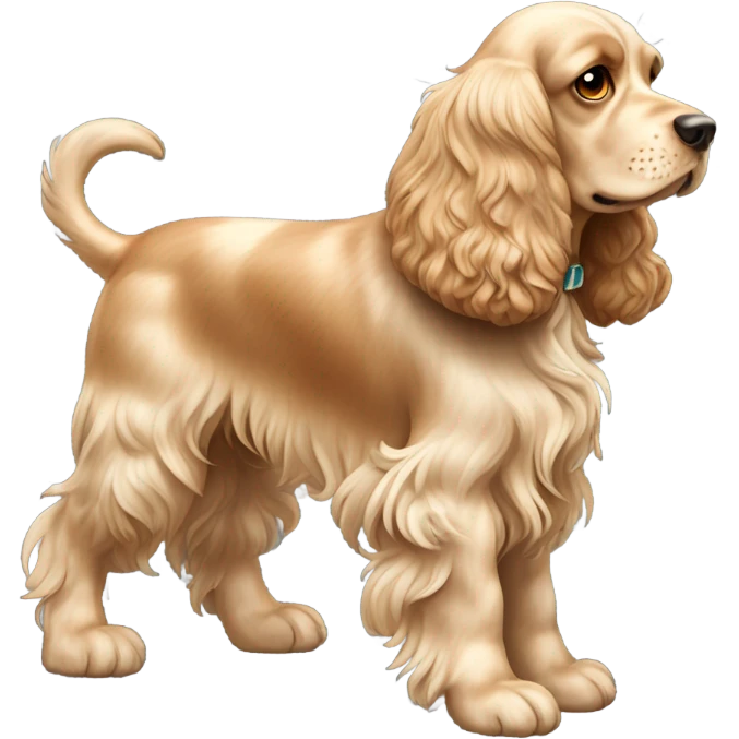 Cocker spaniel dog emoji