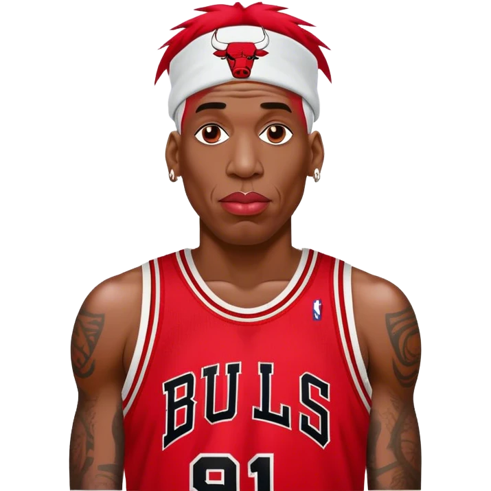 Dennis Rodman Chicago Bulls #91 emoji