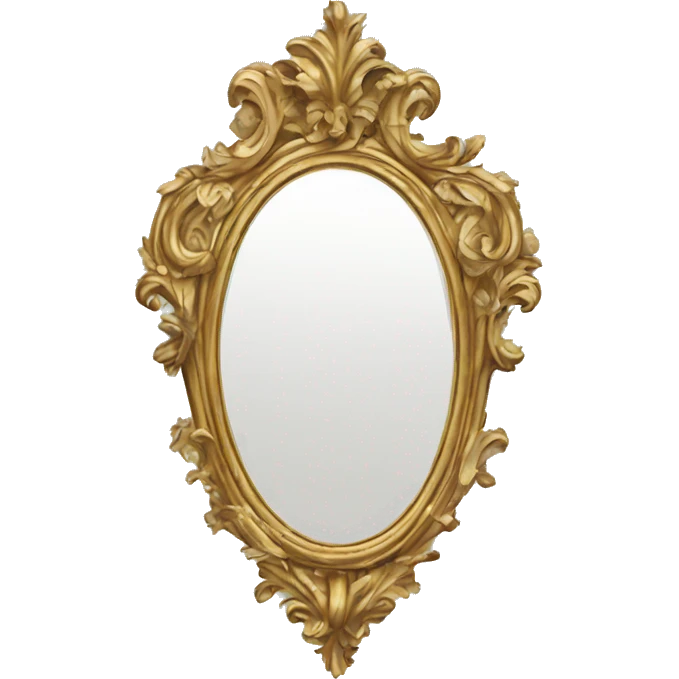 vintage rococo mirror emoji