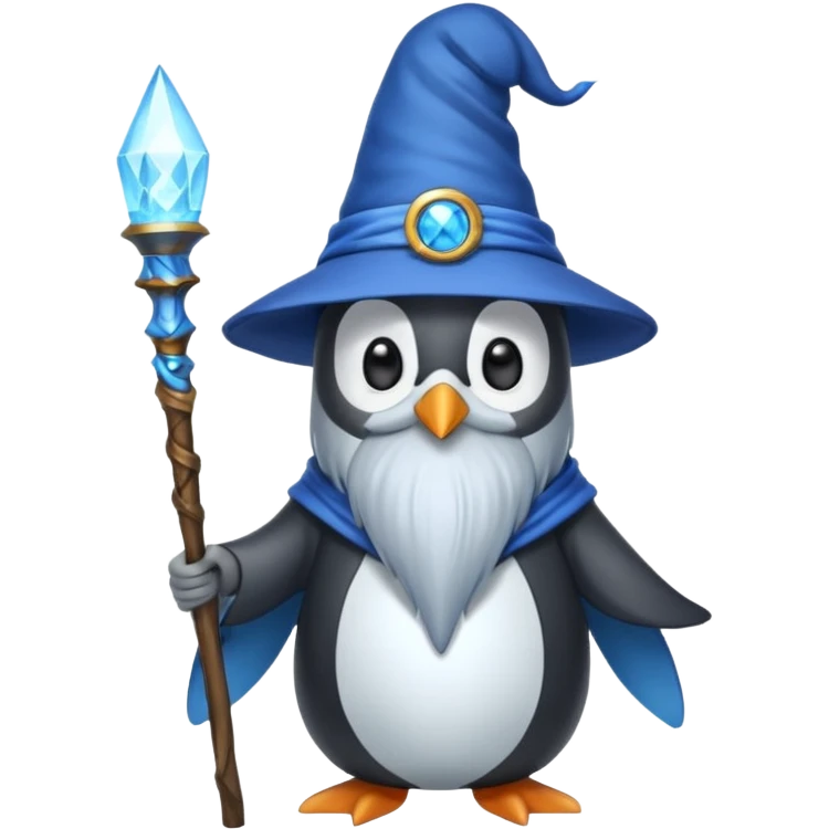 Penguin Wizard emoji