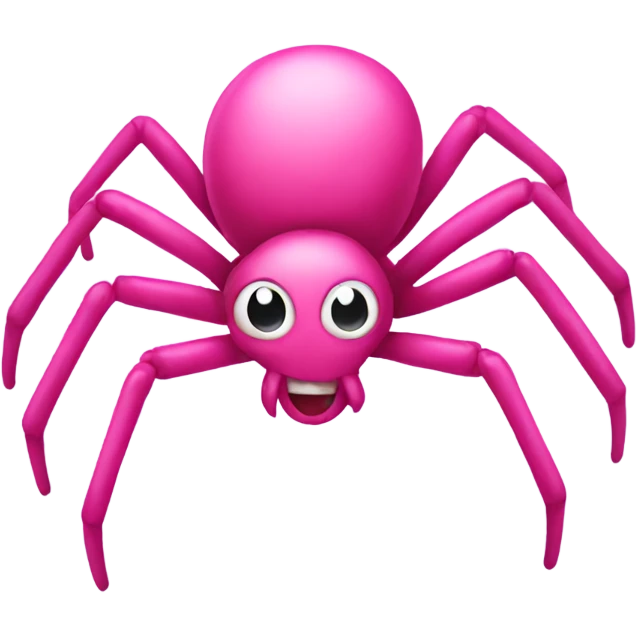 Pink spider emoji