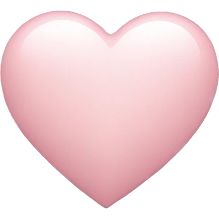 Light pink heart with clouds emoji