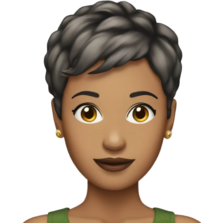 woman pixie cut emoji