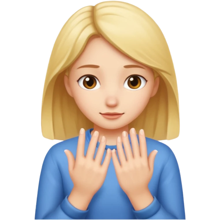 Sneaky girl rubbing hands together  emoji