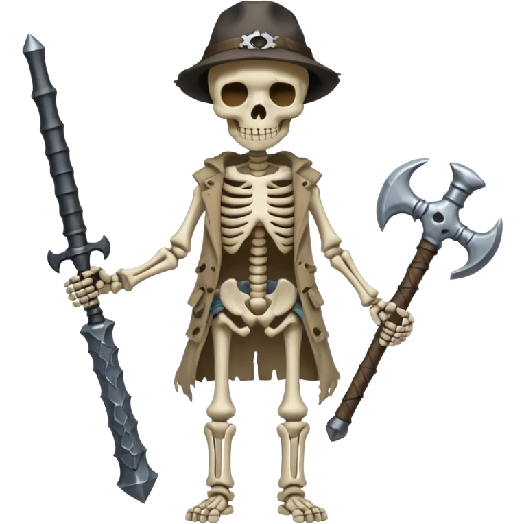 Skeleton with rpg emoji
