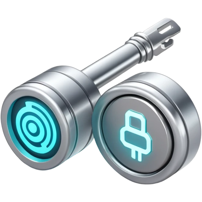 digital api key with code emoji