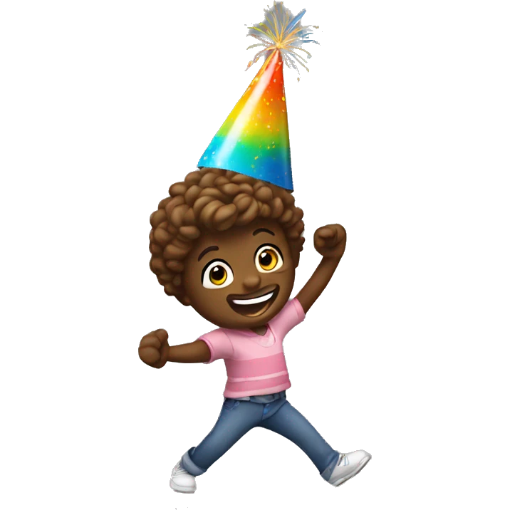 Happy birthday dancing emoji