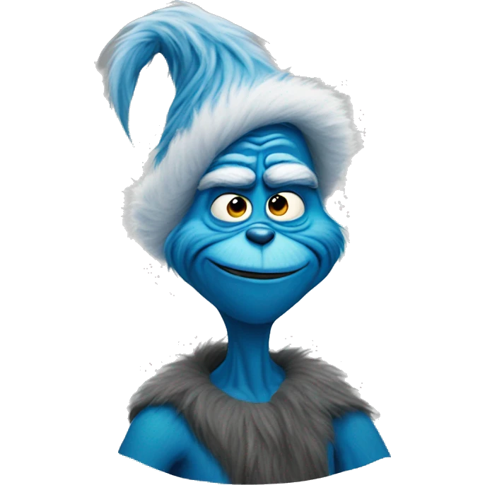 blue grinch emoji