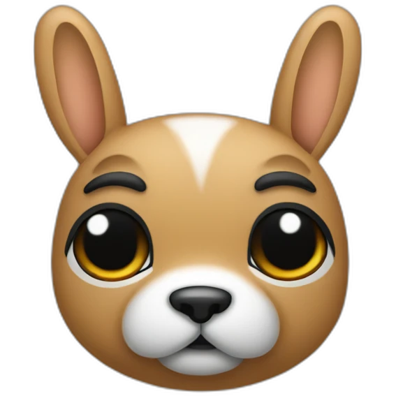 Conejito con muchas manchas negras emoji