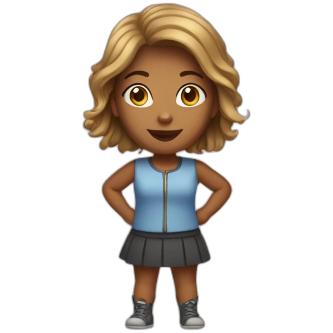Mulher com emoji