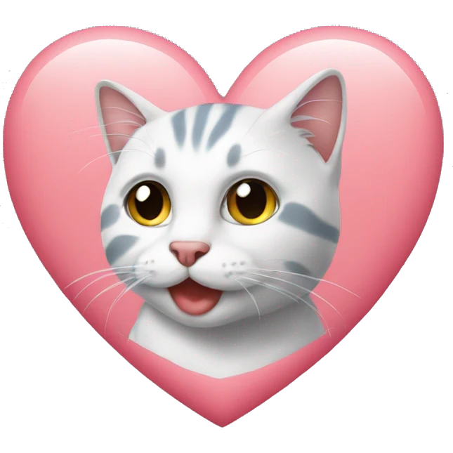 Heart with cat  emoji