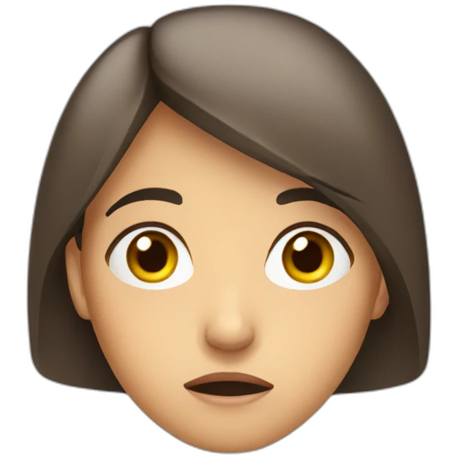 Anxious woman Face emoji