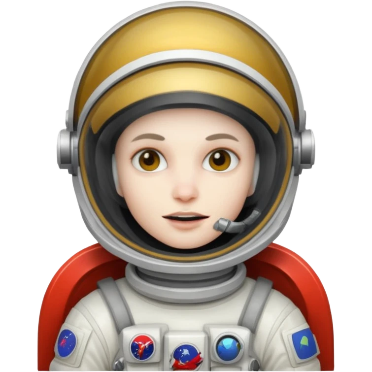 astronaut vampire wearing helmet emoji