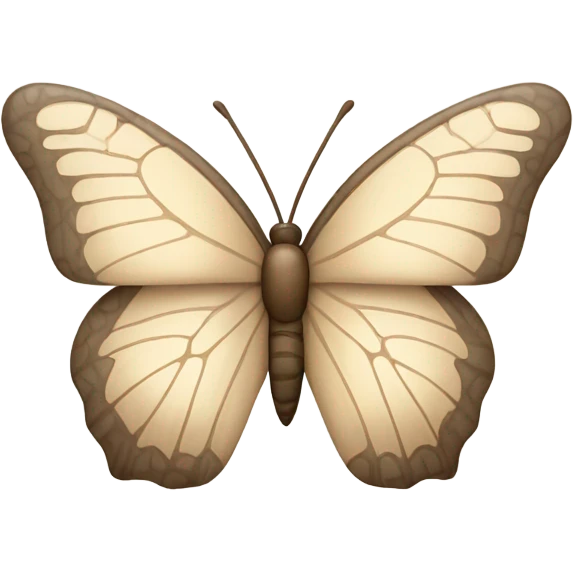 beige butterfly emoji