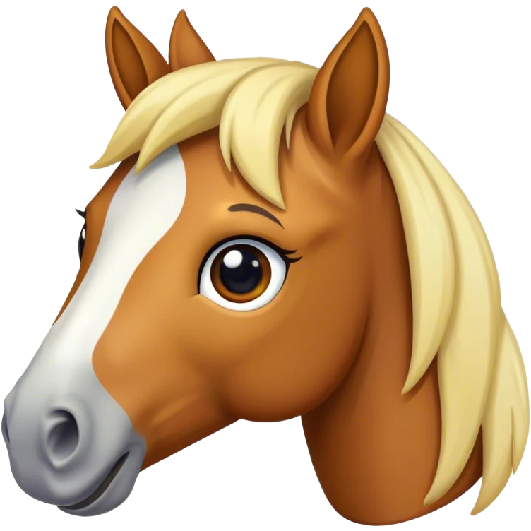 cute horse closeupHorse emoji