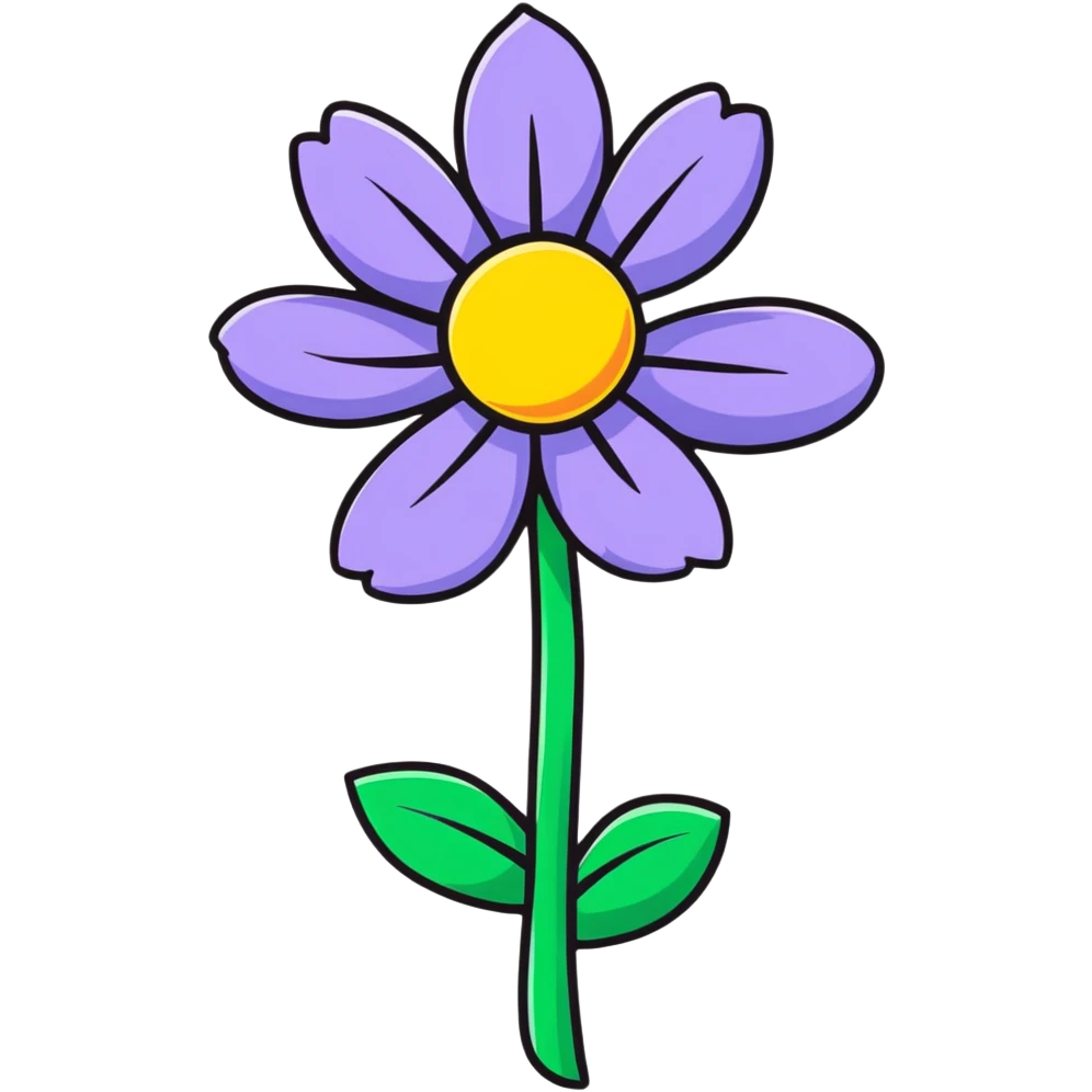 a vibrant, colorful flower emoji