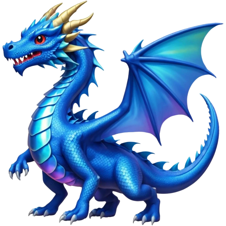 Dragón color azul emoji