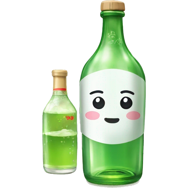 cute anime soju bottle emoji