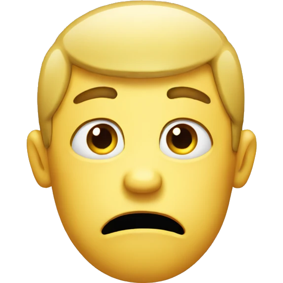 depressed party face emoji