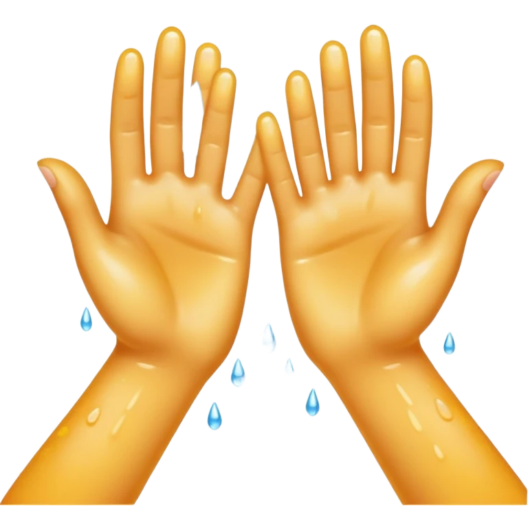 Fingers wet emoji