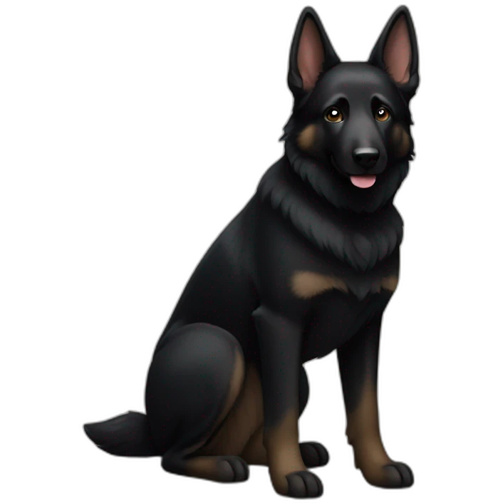 black german shepherd emoji