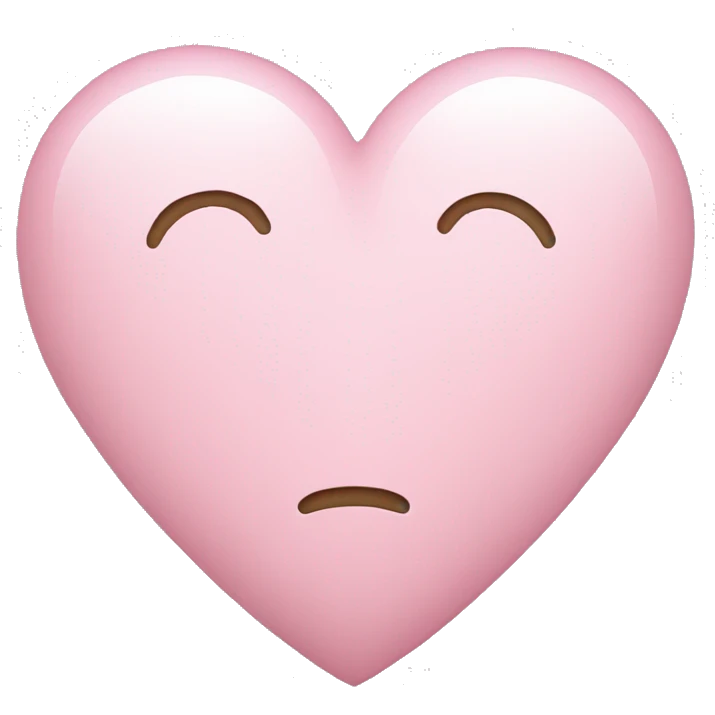 Light pink heart emoji