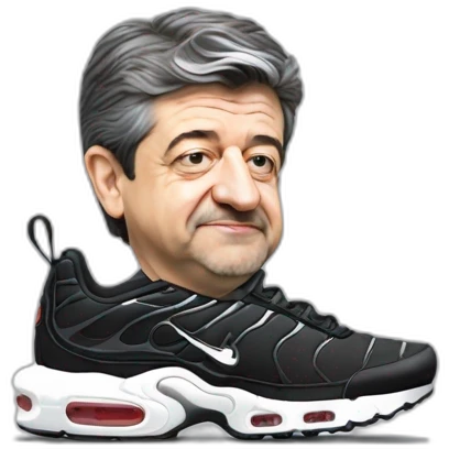jean-luc mélenchon avec des nike air max plus emoji